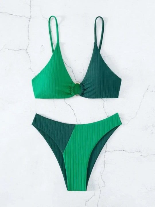 Heidi-Mode | Heidi-Mode | Push-Up-Bikini-Set mit Hoher Taille für Damen