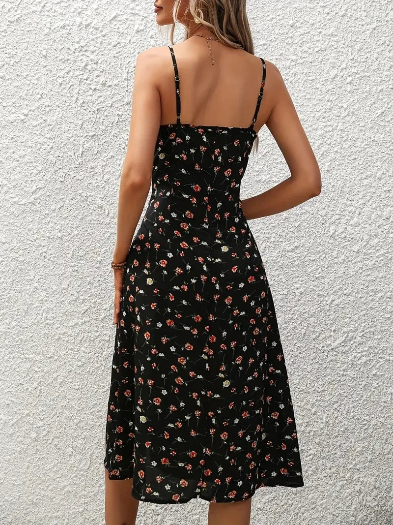 Boho Zomerjurk met Bloemenprint