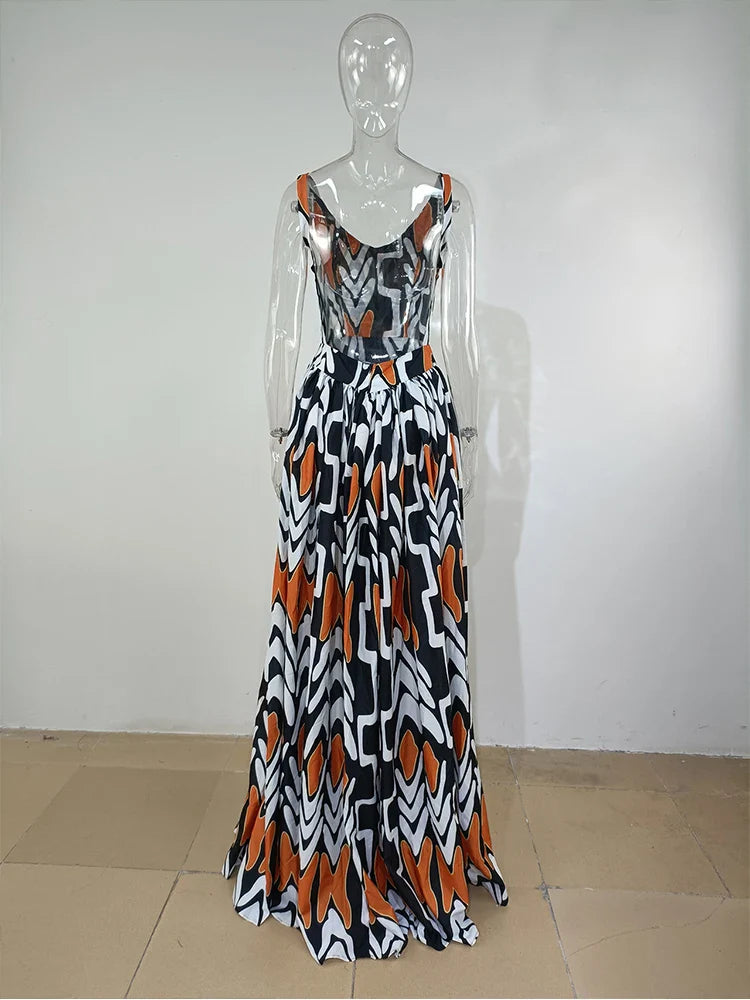 Boho Print Maxi Jurk van DromerigeDresses