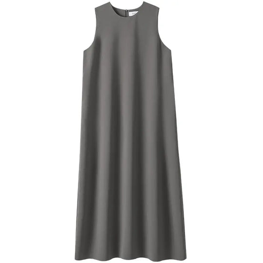 Lässiges, langes Sommerkleid in Unifarben