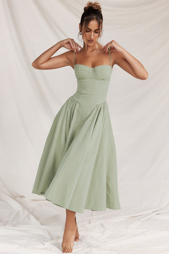 Heidi-Mode | Kleid Sleek Rückenauschnitt Sling Kleid