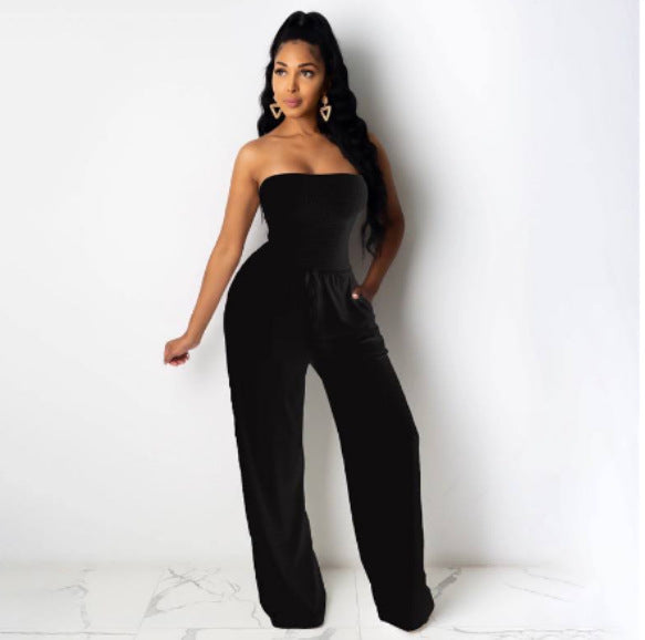 STINA-Gesmokter Jumpsuit