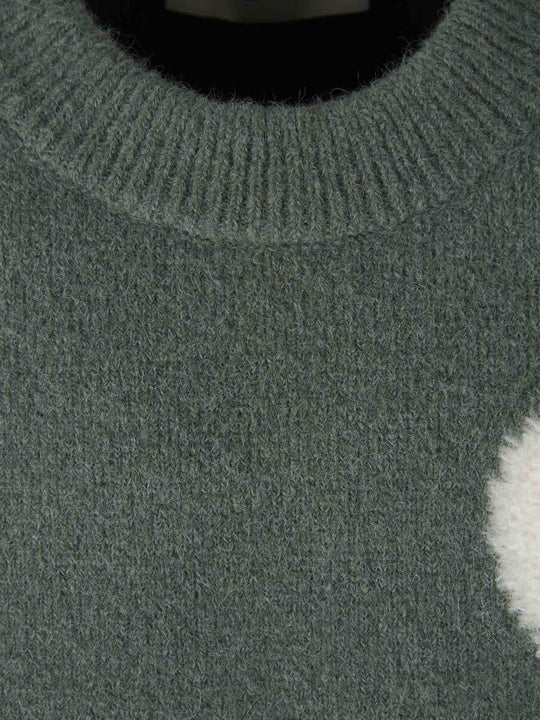 ✅ Heidi-Mode | Herzbestickter Damenpullover