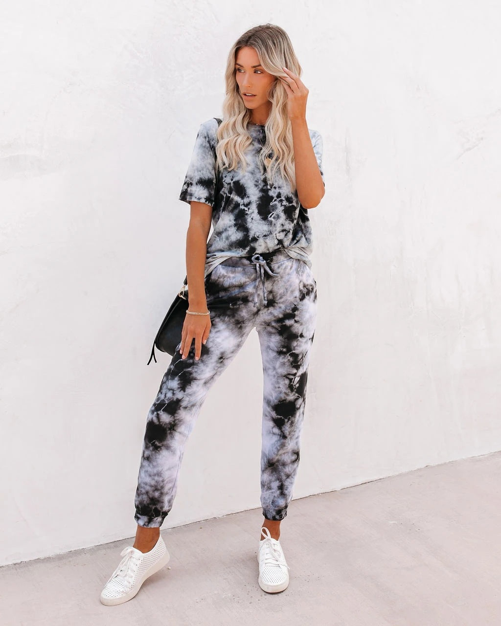 Damen Jogginganzug im modischen Batikdesign Heidi-Mode