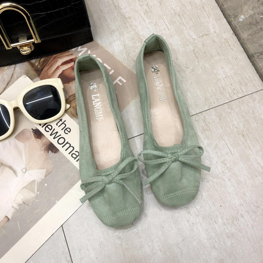 Damen Ballerinas mit zartem Schleifen-Design und weichem Obermaterial Heidi-Mode