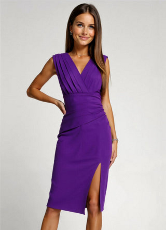 Heidi-Mode | Elegantes Kurzes Kleid für Frauen Midi