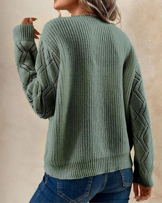 Heidi-Mode | ELEGANTER PULLOVER MIT V-AUSSCHNITT