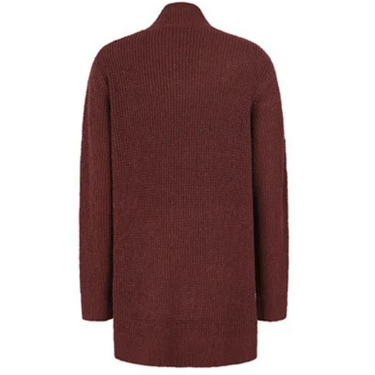 Heidi-Mode | Lange Westen Damen Offene Vorderseite Strickjacke mit Taschen