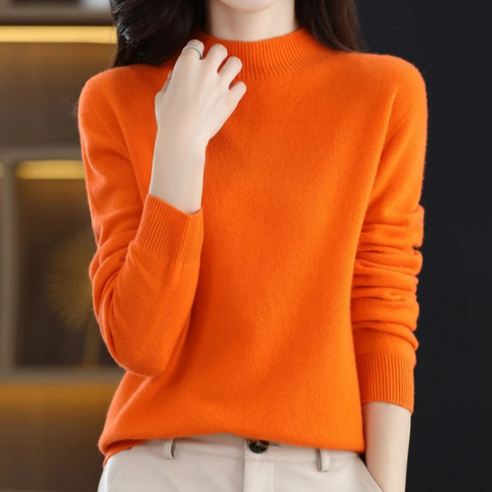 Heidi-Mode | Damen Rollkragenpullover Klassische Weiche Strickware Warm und Elegant Rollkragenpullover Damen