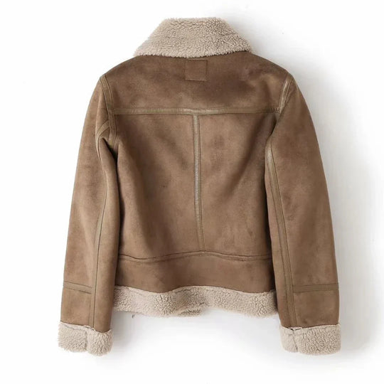 Heidi-Mode | Semi-Shearling Biker Jacke