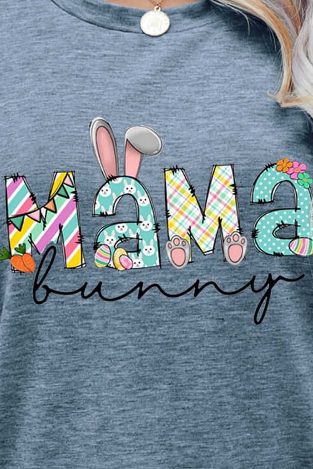 Heidi-Mode | Mama Bunny Ostern Grafik T-Shirt