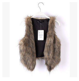 Damen Trendige Kunstfell-Weste im modernen Schnitt Heidi-Mode