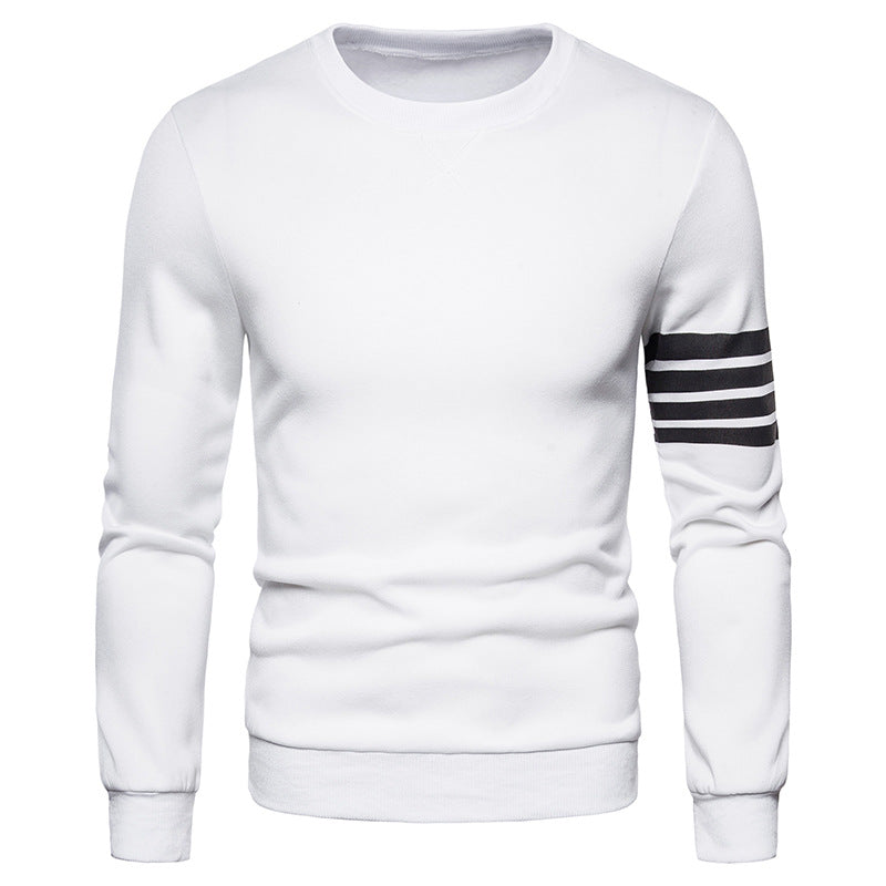 Herren modischer Sweatshirt mit sportlichem Streifen-Design Heidi-Mode