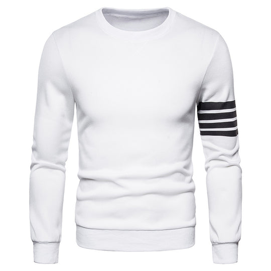 Herren modischer Sweatshirt mit sportlichem Streifen-Design Heidi-Mode
