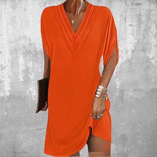 Heidi-Mode | Bauchbedeckung V-Hals Kleid