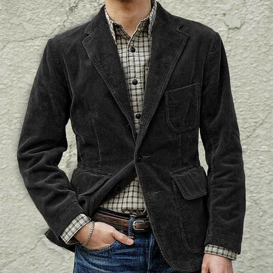 Herren Cordblazer mit modernem Schnitt Heidi-Mode