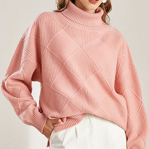 Heidi-Mode - Elegante und Bequeme Herbst Merinowolle Rollkragenpullover für Frauen