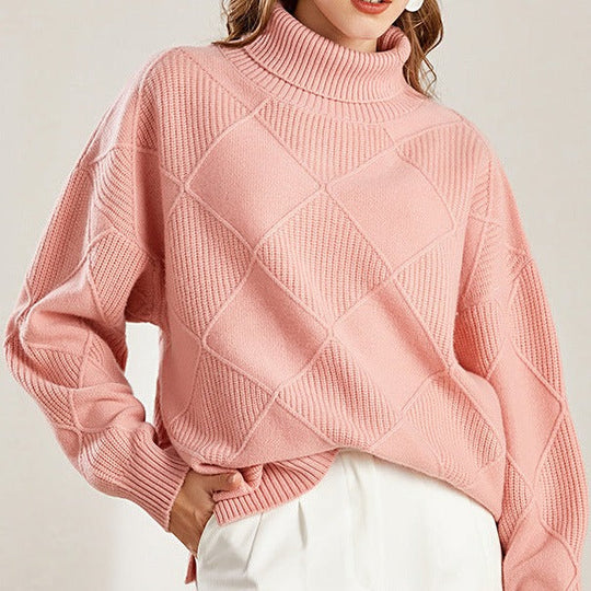 Heidi-Mode - Elegante und Bequeme Herbst Merinowolle Rollkragenpullover für Frauen