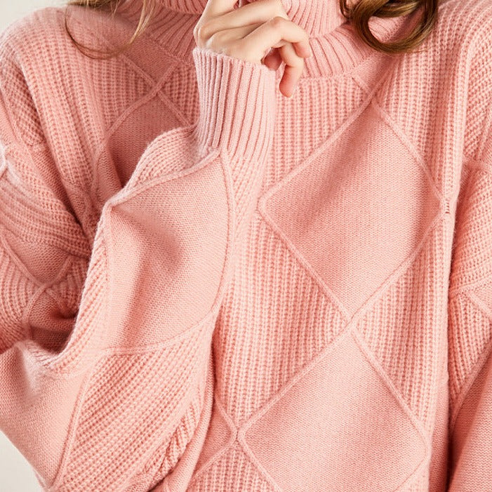 Heidi-Mode - Elegante und Bequeme Herbst Merinowolle Rollkragenpullover für Frauen