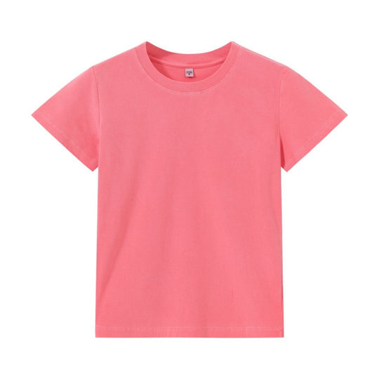 Heidi Mode | Schillerndes altes kurzes T-Shirt mit Färbung