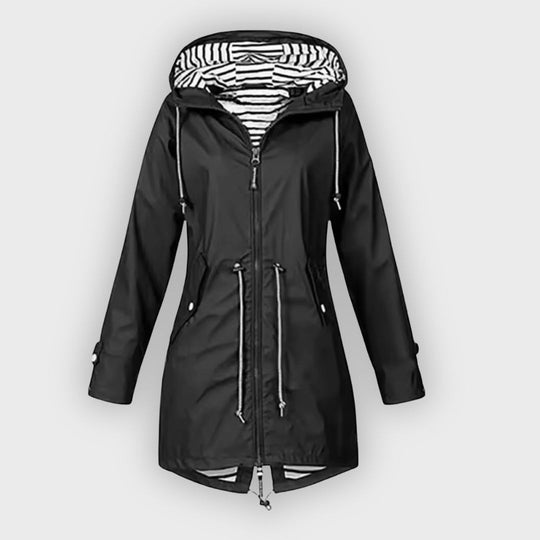 Heidi-Mode | Wasserdichter Mantel mit Kapuze