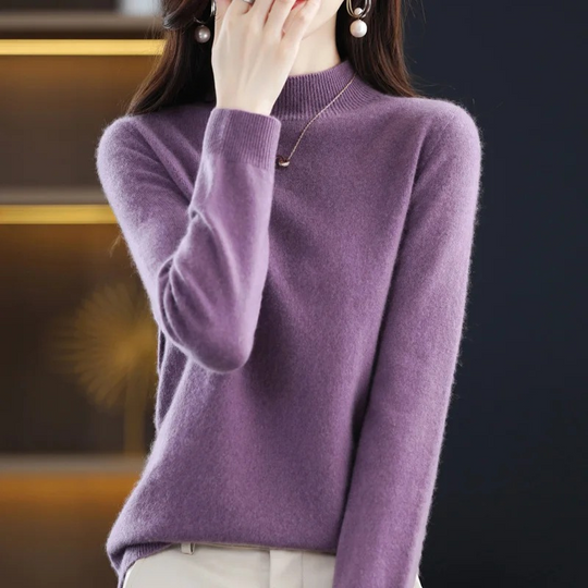 Heidi-Mode | Damen Rollkragenpullover Klassische Weiche Strickware Warm und Elegant Rollkragenpullover Damen