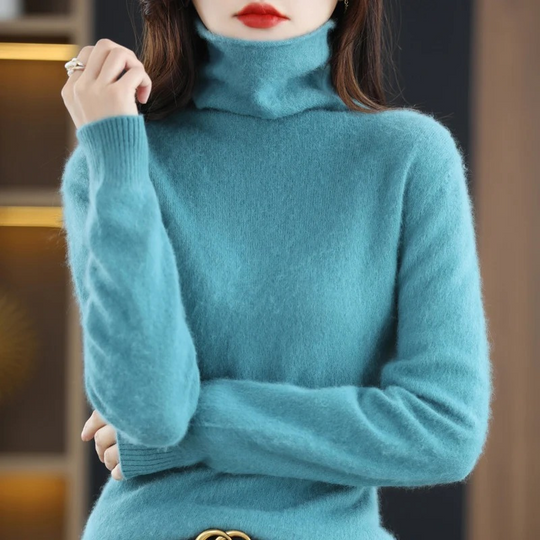 Heidi-Mode | Cashmere Pullover Damen Weicher Rollkragenpullover, Warm & Luxuriöses Design