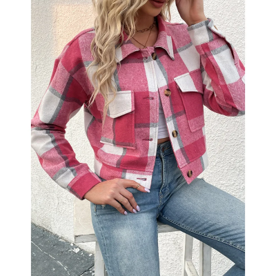 Heidi-Mode | Trendy Kariertes Jack Für Frauen