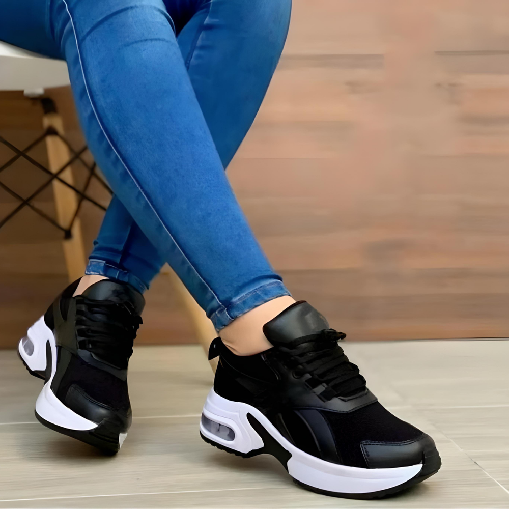 Heidi-Mode | Damen Luftgepolsterte Sohle Sneakers