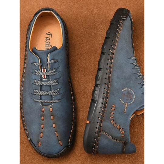 Heidi-Mode | Stilvolle Herrenschuhe aus Leder mit Dekorativen Nähten