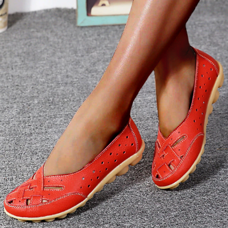 Heidi-Mode | Damen Vogel Nest Hohlen aus Loafers