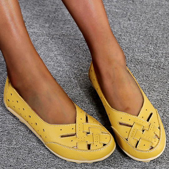 Heidi-Mode | Damen Vogel Nest Hohlen aus Loafers