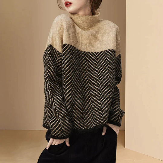 Braune elegante Pullover