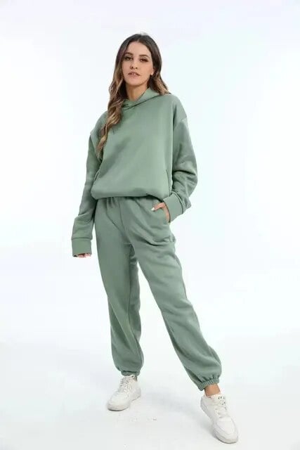 Heidi-Mode | Lässiger Weinlese Übergröße Jogginganzug mit Kapuze für Damen Ideal für Den Sommer