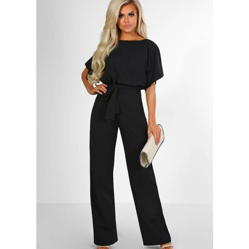 Damen elegantes Set bestehend aus fließender Bluse und weit geschnittenen Hosen Heidi-Mode