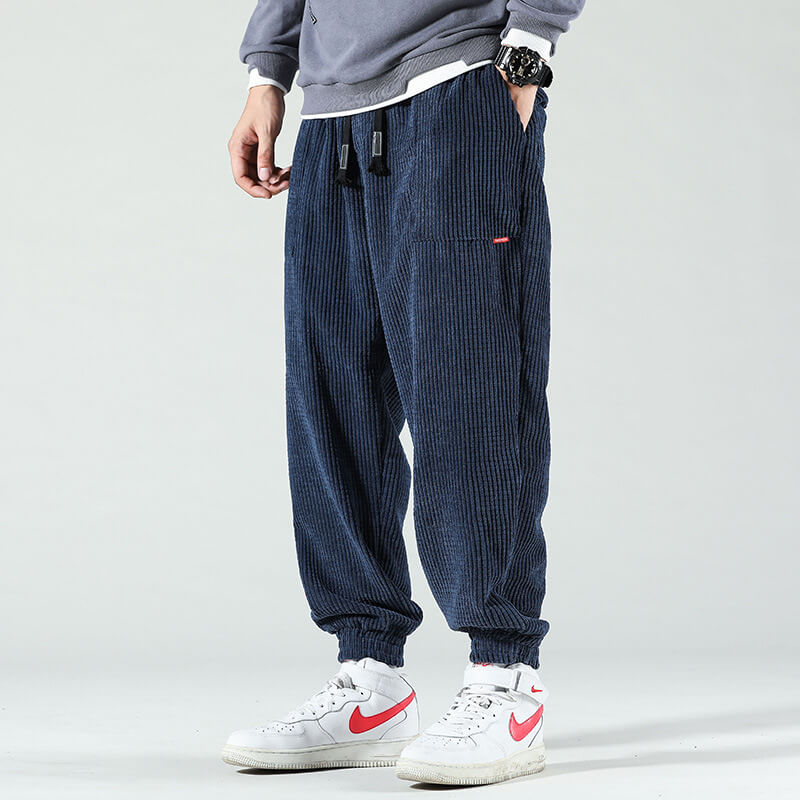 Heidi-Mode Modische lockere Streetwear-Cargohose aus Cord