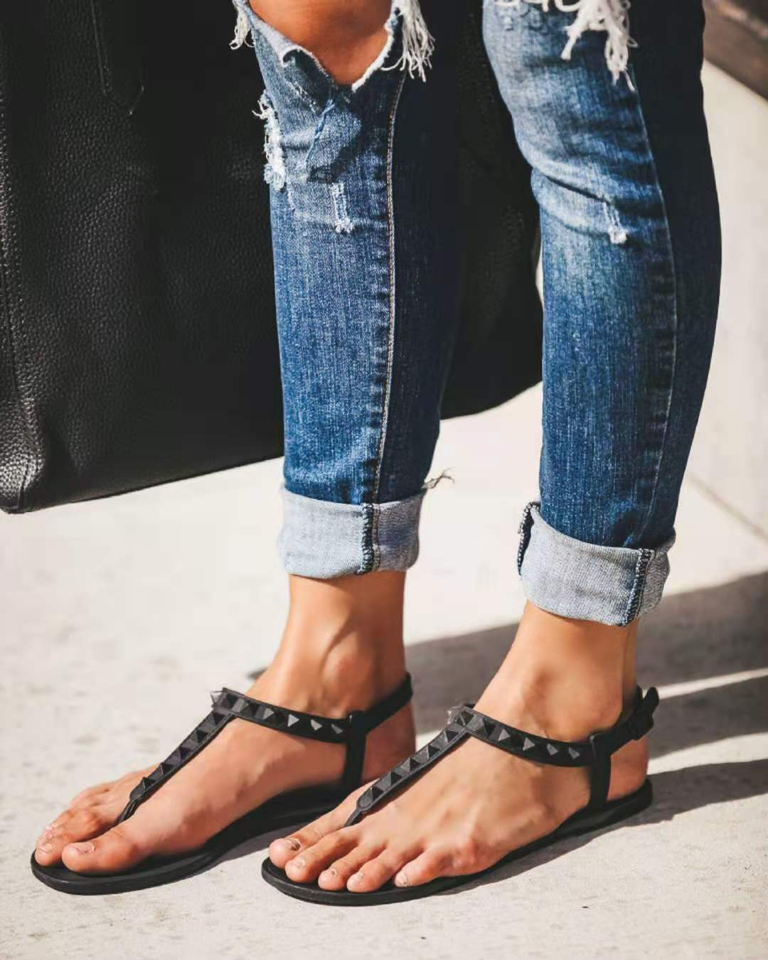 Damen Destroyed Denim Jeans Heidi-Mode