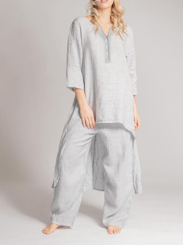 Heidi-Mode | Damen Casual Leinenkleid