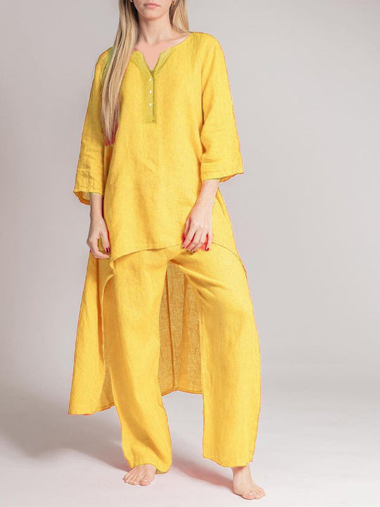 Heidi-Mode | Damen Casual Leinenkleid