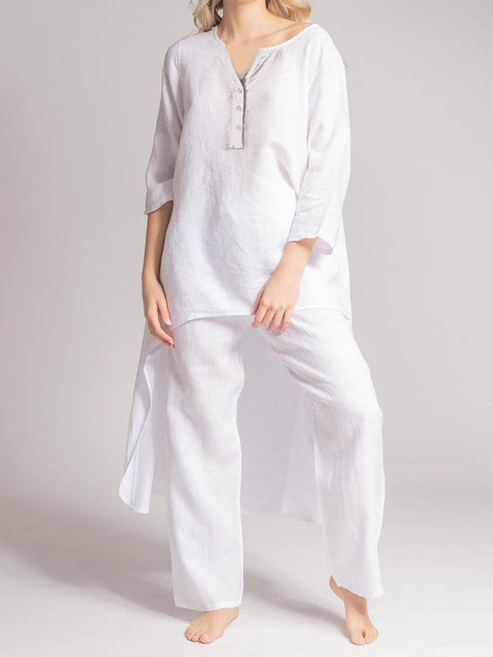 Heidi-Mode | Damen Casual Leinenkleid