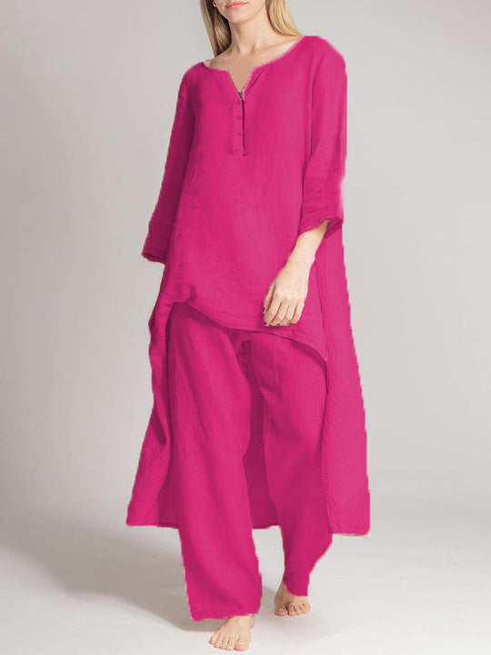Heidi-Mode | Damen Casual Leinenkleid