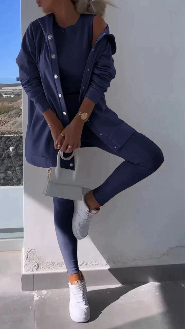 Heidi-Mode | Drei Teiliger Satz Aus Kapuzennaht, Oberkörper und Hose