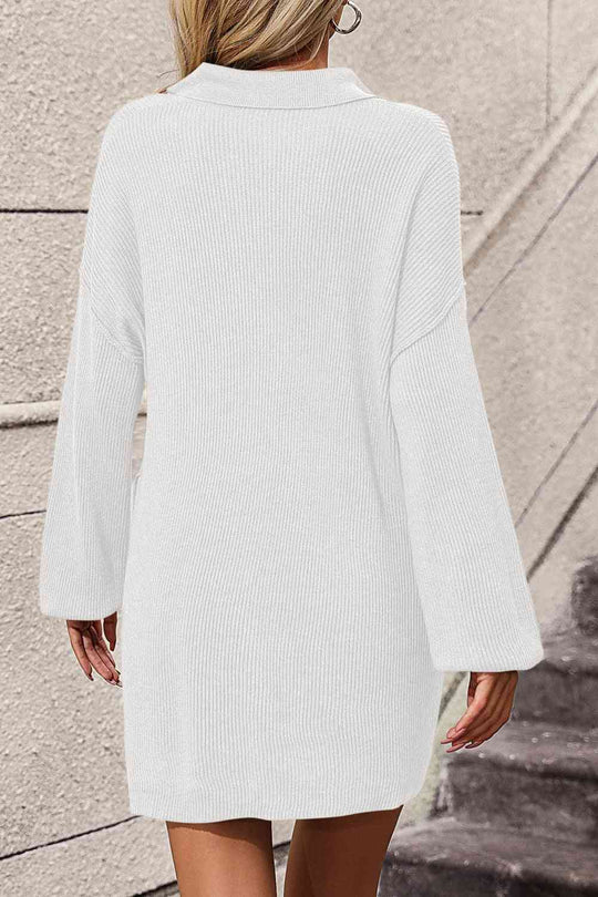 Heidi-Mode | Johnny Kragen Drop Shoulder Sweater Kleid