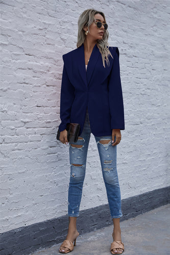 Damen Blazer mit strukturierten Schultern Heidi-Mode