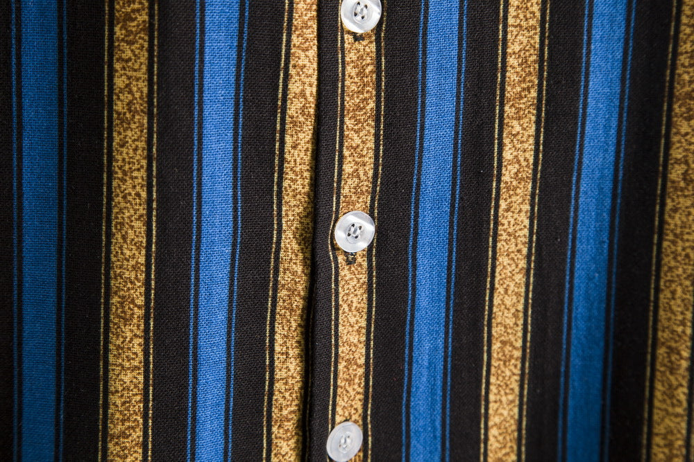 Herren Kurzarmhemd mit lässigem Streifenmuster und praktischer Brusttasche Heidi-Mode