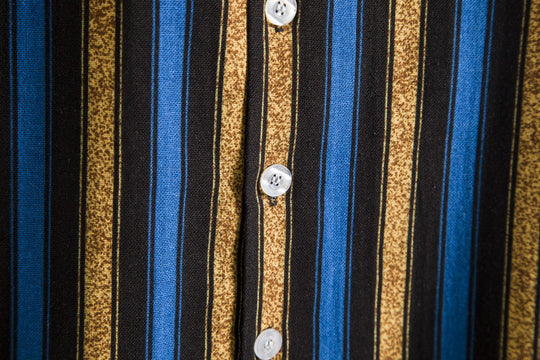 Herren Kurzarmhemd mit lässigem Streifenmuster und praktischer Brusttasche Heidi-Mode