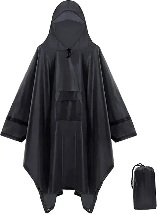 Heidi-Mode | Atmungsaktive Poncho-Regenjacke Für Unisex Perfekt Für Den Frühling