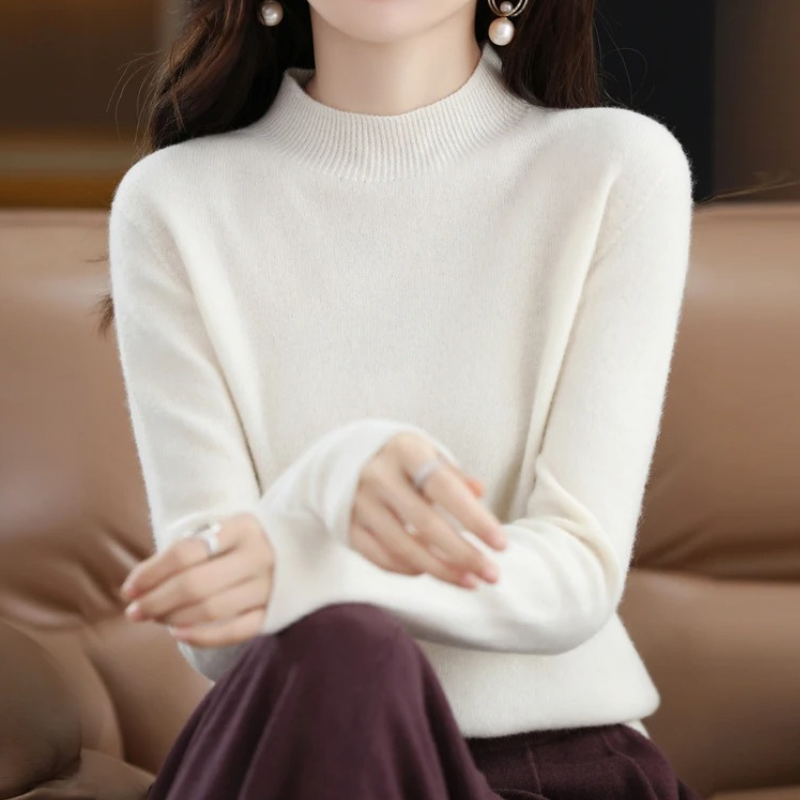 Heidi-Mode | Damen Rollkragenpullover Klassische Weiche Strickware Warm und Elegant Rollkragenpullover Damen