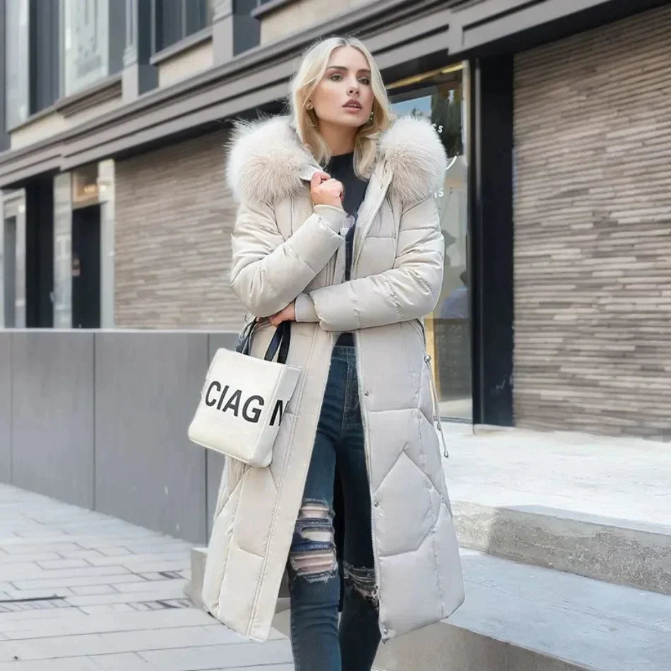 Heidi-Mode | Italienischer Stylischer Mantel Mit Kunstpelz