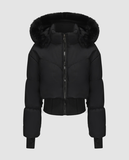 Stylische Warme Cropped Daunenjacke Damen | Heidi-Mode